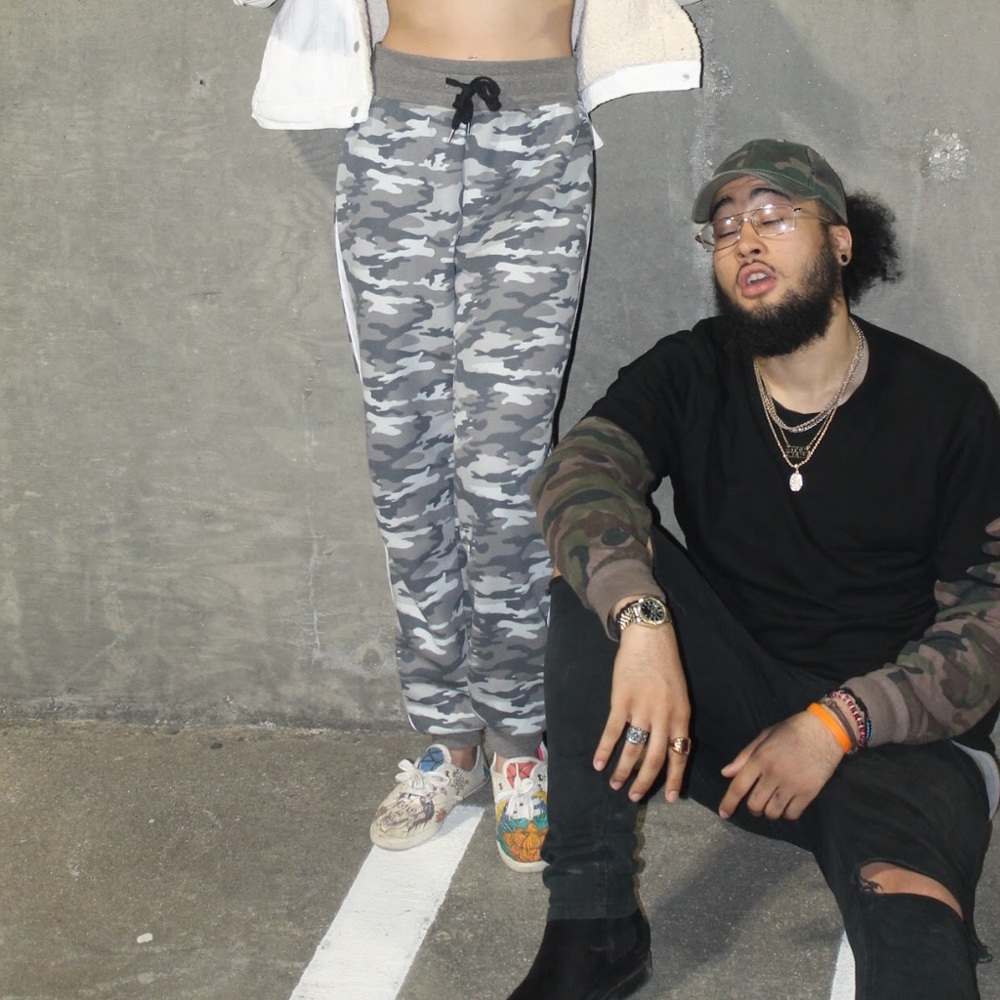 gray camo wool sweat pants ☄️